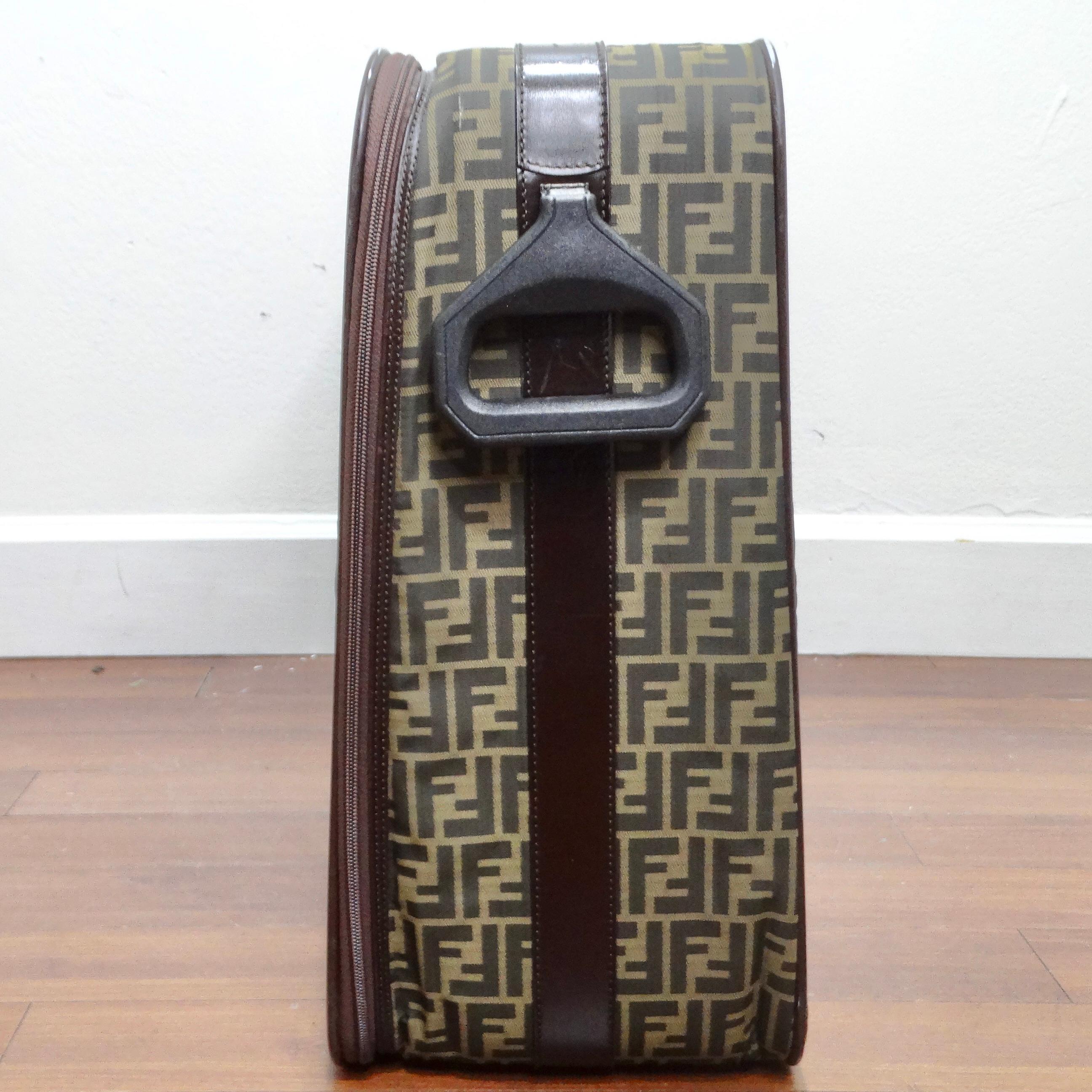 Fendi 1980s Zucca Monogram Suitcase For Sale 5