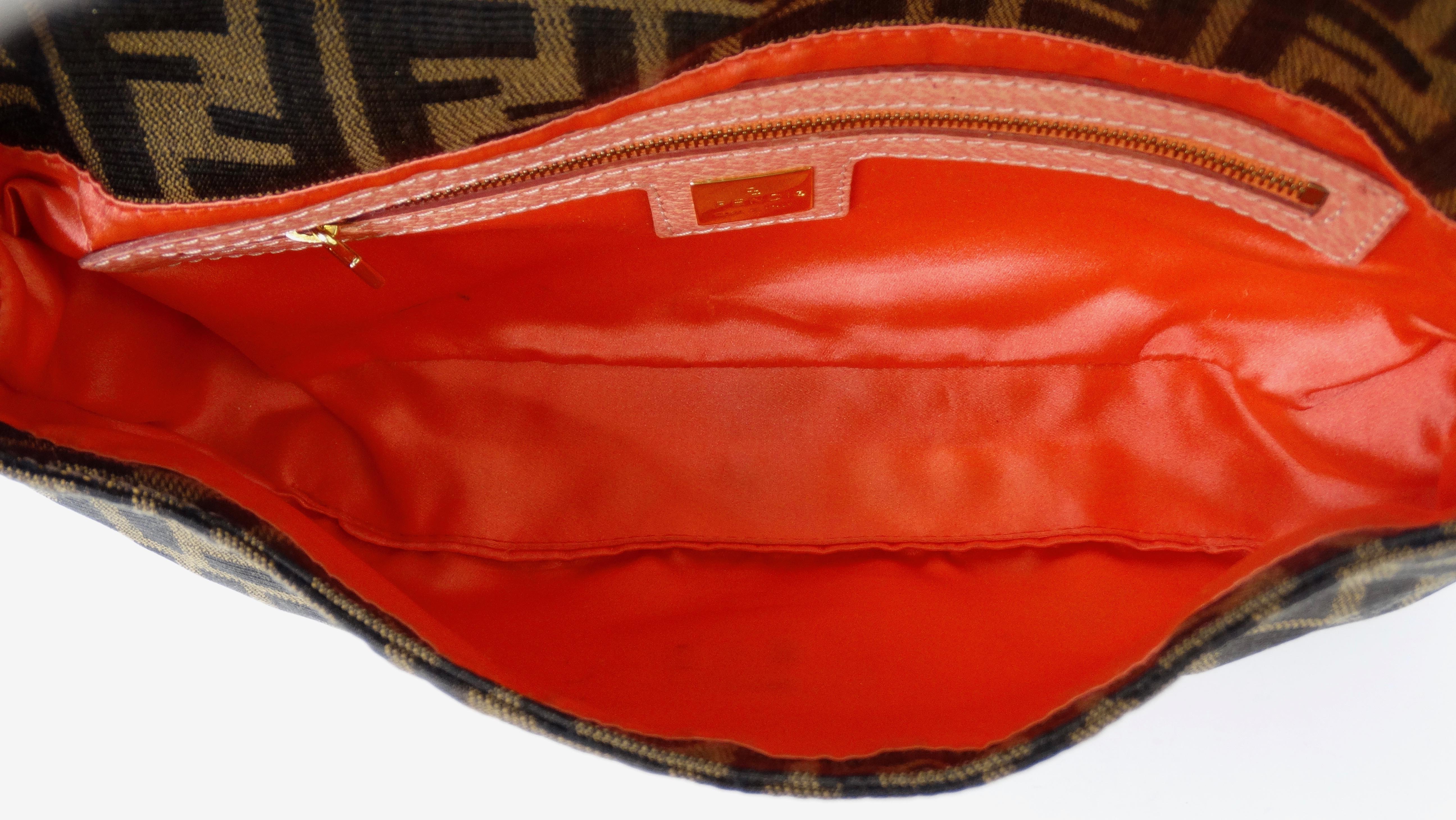 Fendi 1990s Adorned Zucca Baguette Bag  2