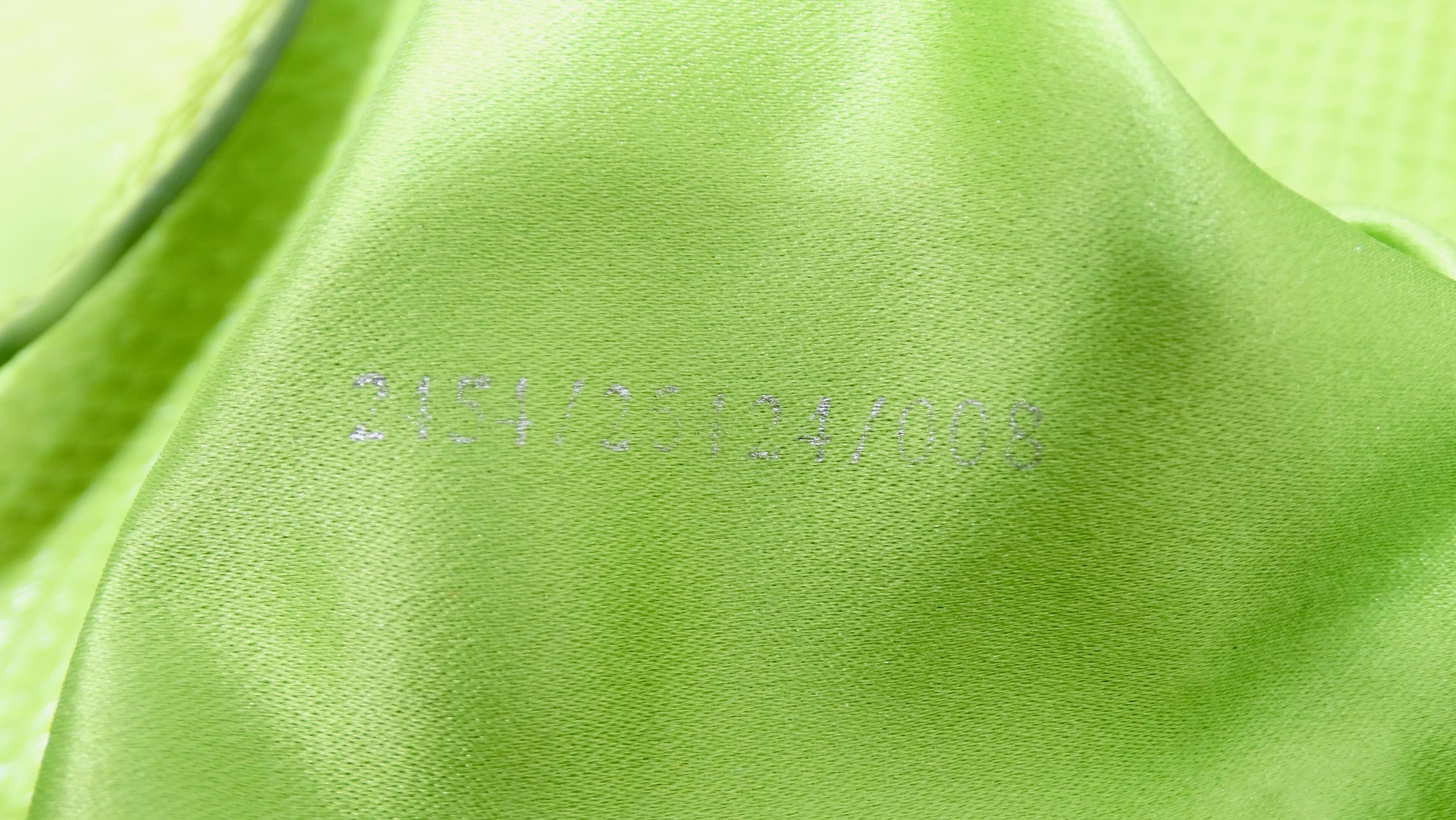 Fendi 1990s Green Sequin Baguette Bag 6