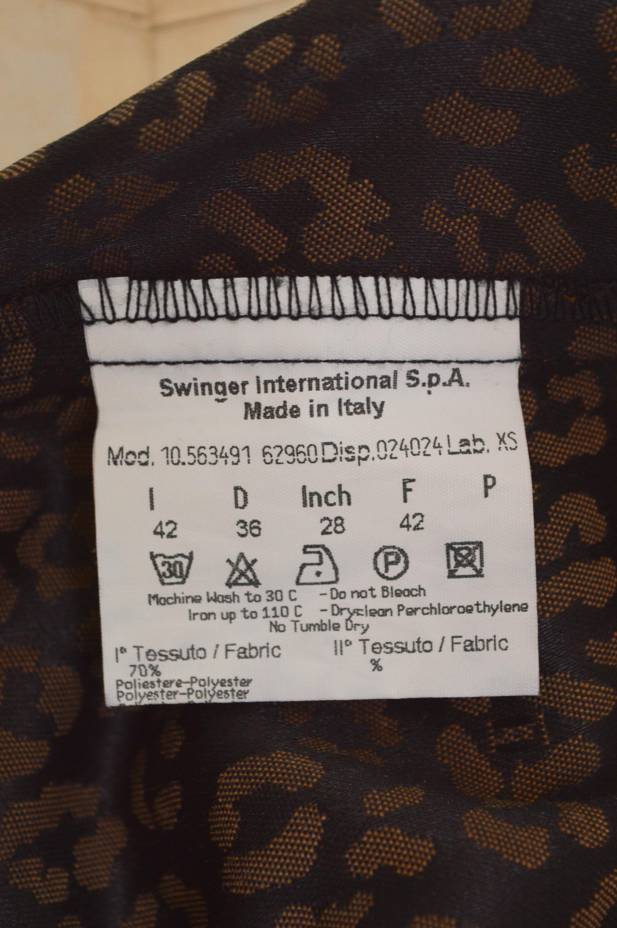 FENDI 1990's Leopard Pattern Zucca Jacquard Corset Tank Top Vest - Bustier 8