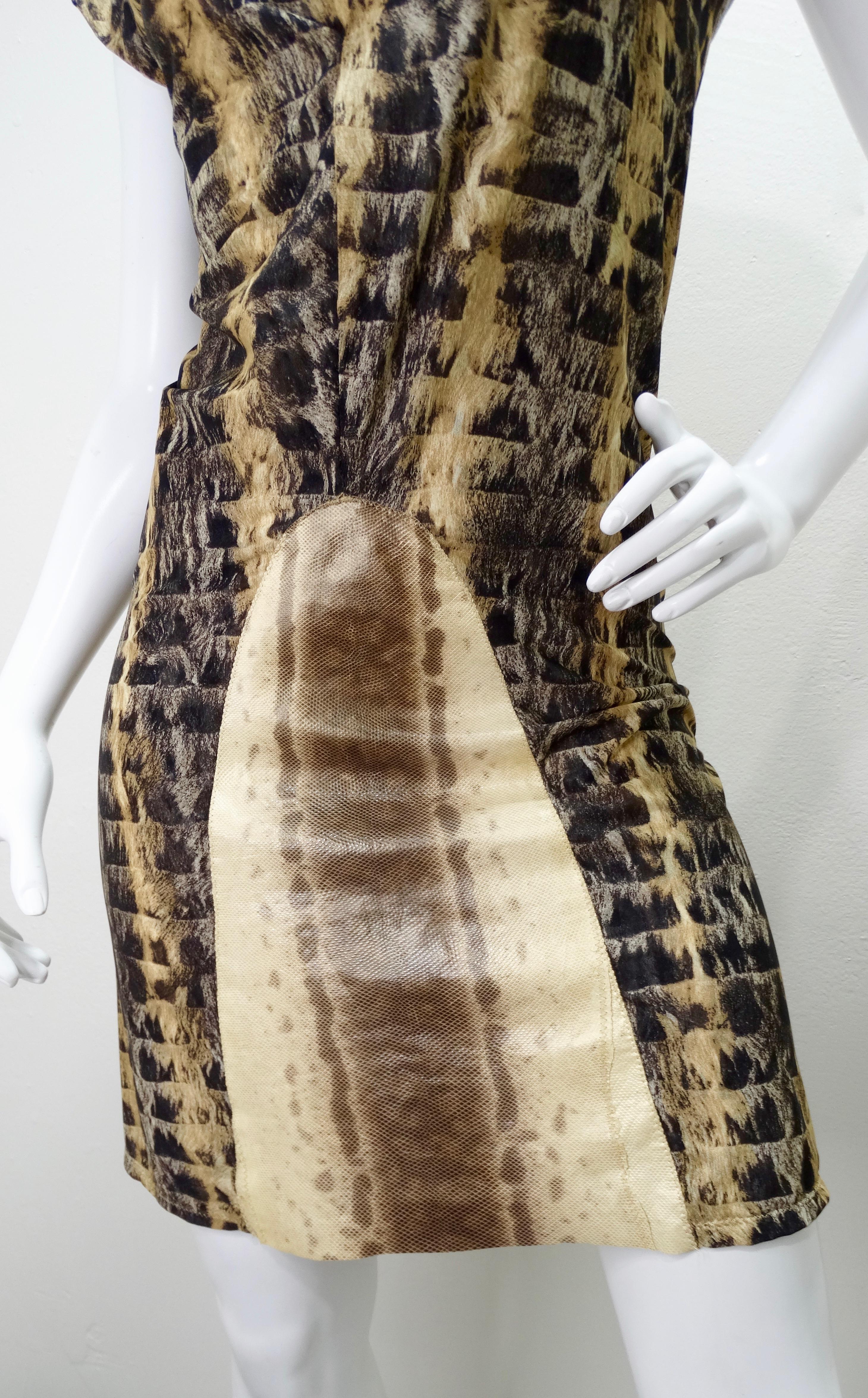 Fendi 1990s Python Mesh Dress  For Sale 2