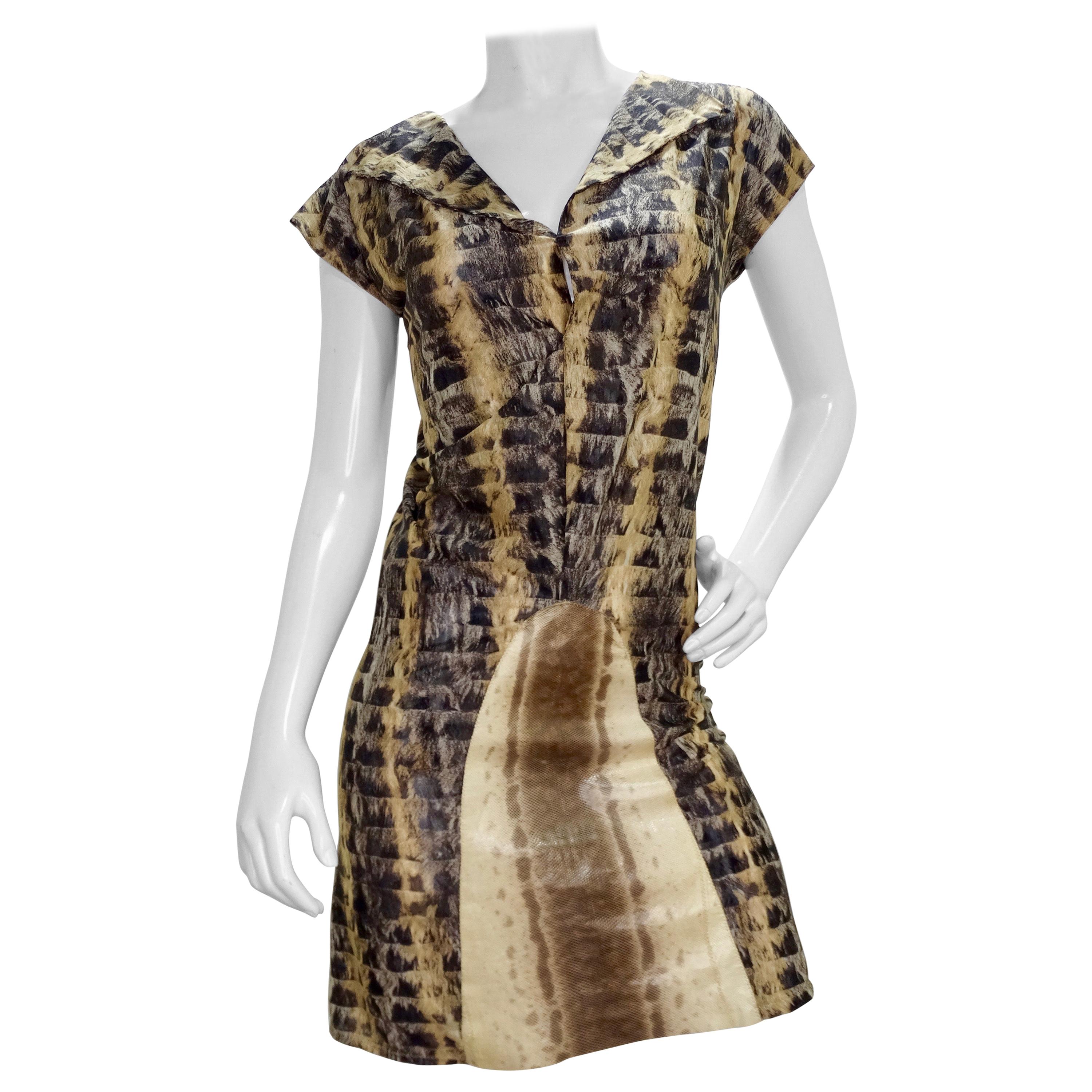 Fendi 1990s Python Mesh Dress