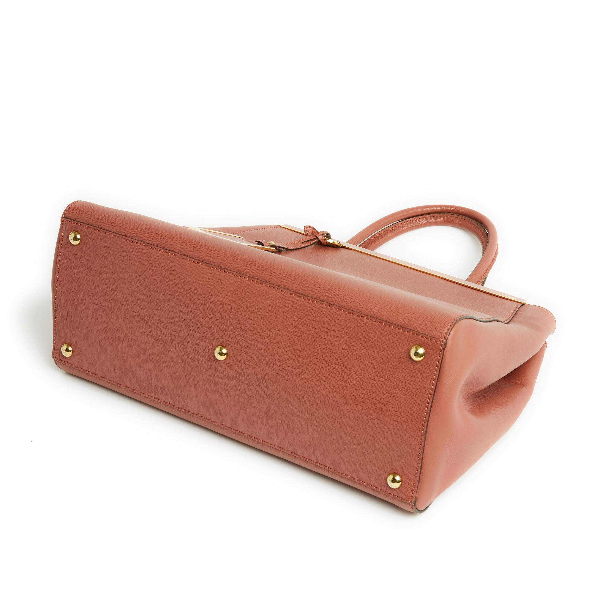 Fendi 2 days Pink Leather Bag Strap Pristine For Sale 3