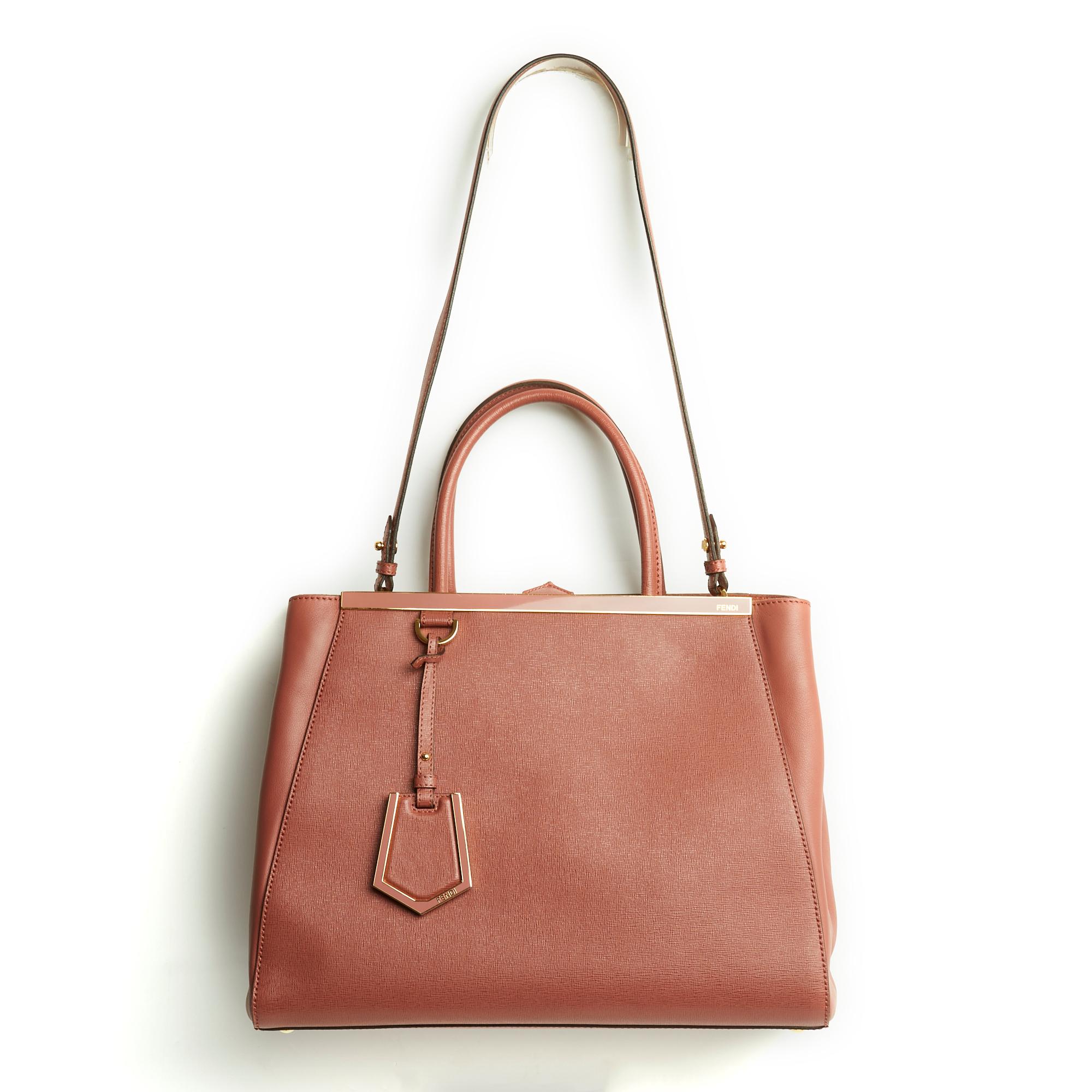 Fendi 2 days Pink Leather Bag Strap Pristine For Sale 5