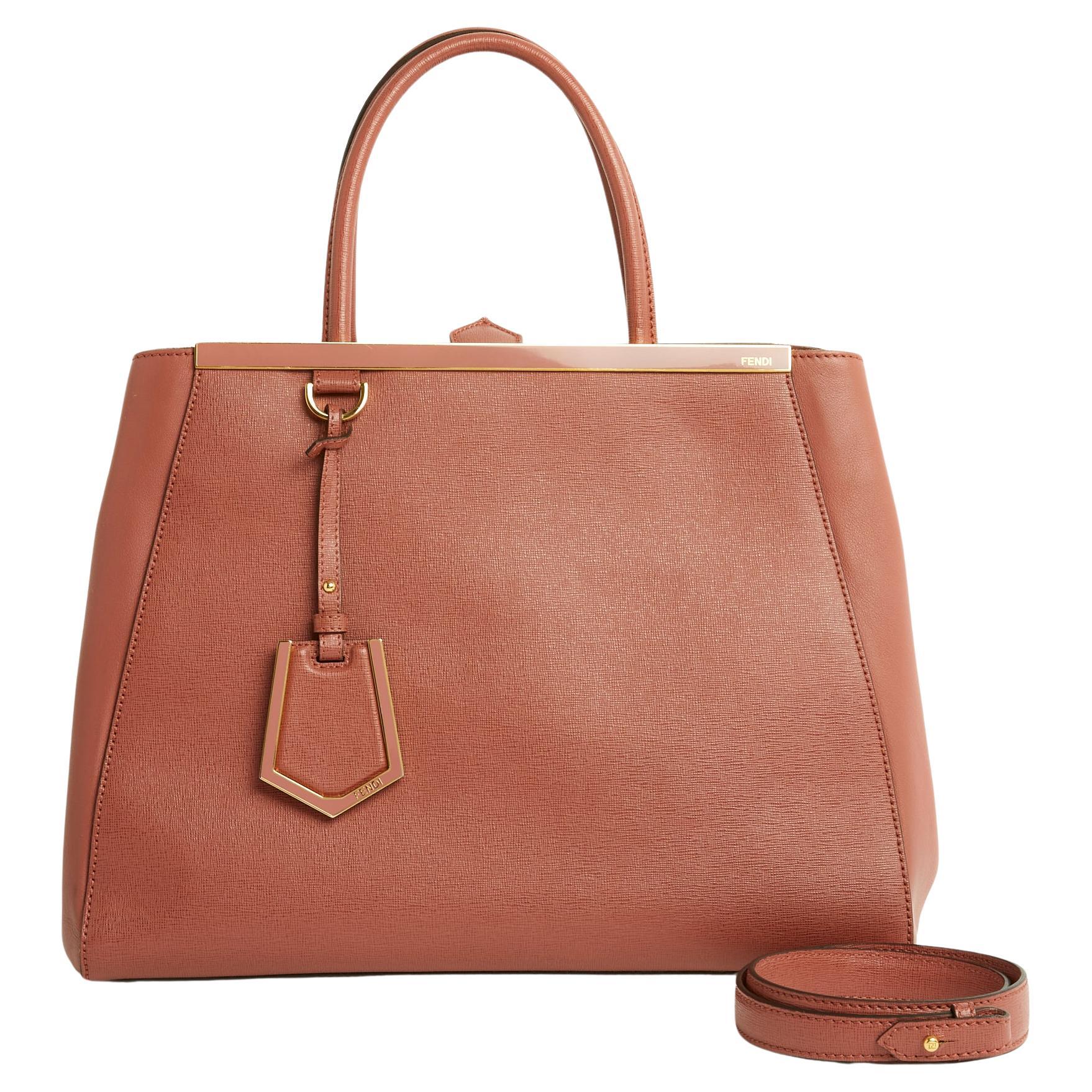 Fendi 2 days Pink Leather Bag Strap Pristine For Sale