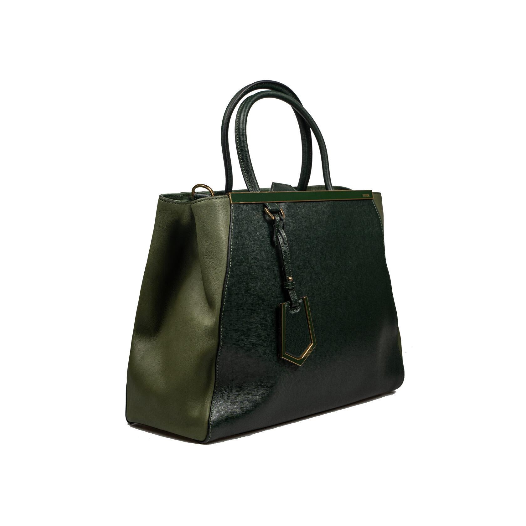 Fendi 2 Jours Emerald Green For Sale 12