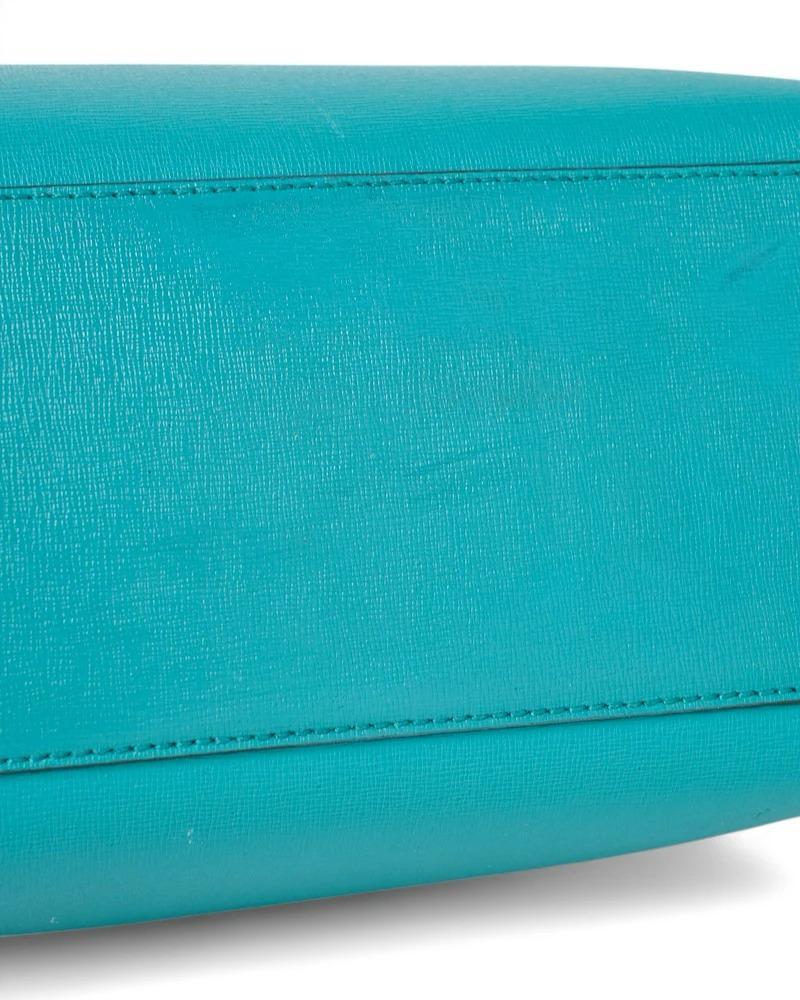 Fendi 2 Jours Small Turquoise For Sale 5