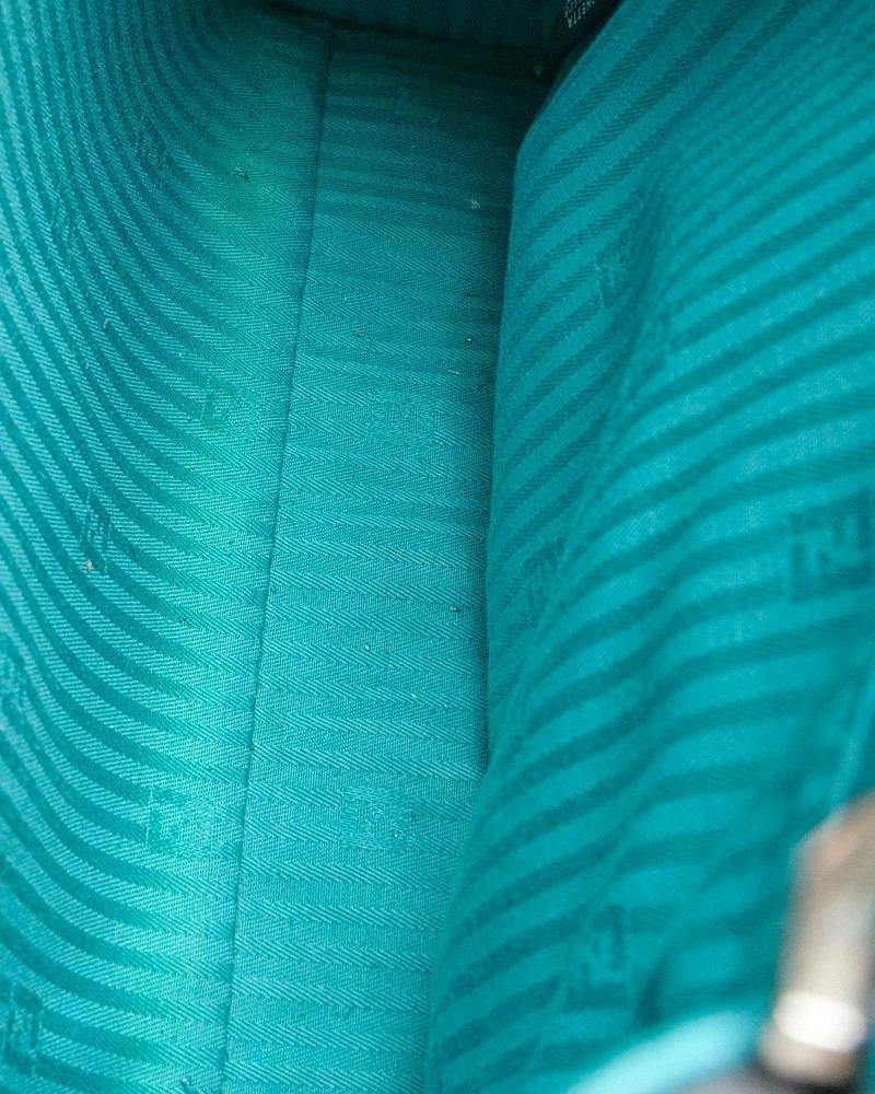 Fendi 2 Jours Small Turquoise For Sale 10