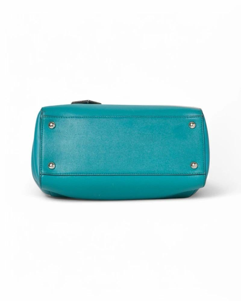 Fendi 2 Jours Small Turquoise For Sale 2