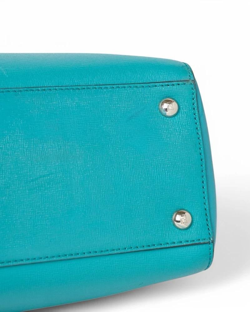 Fendi 2 Jours Small Turquoise For Sale 3