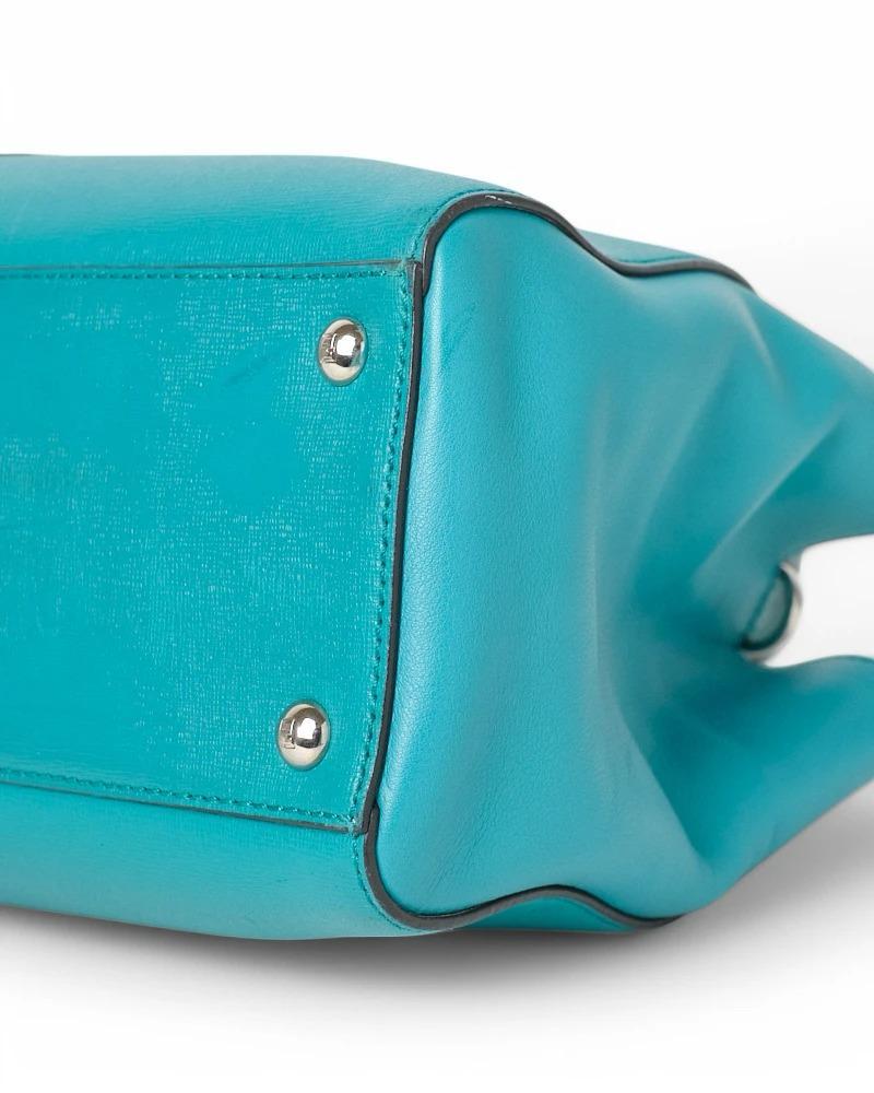 Fendi 2 Jours Small Turquoise For Sale 4