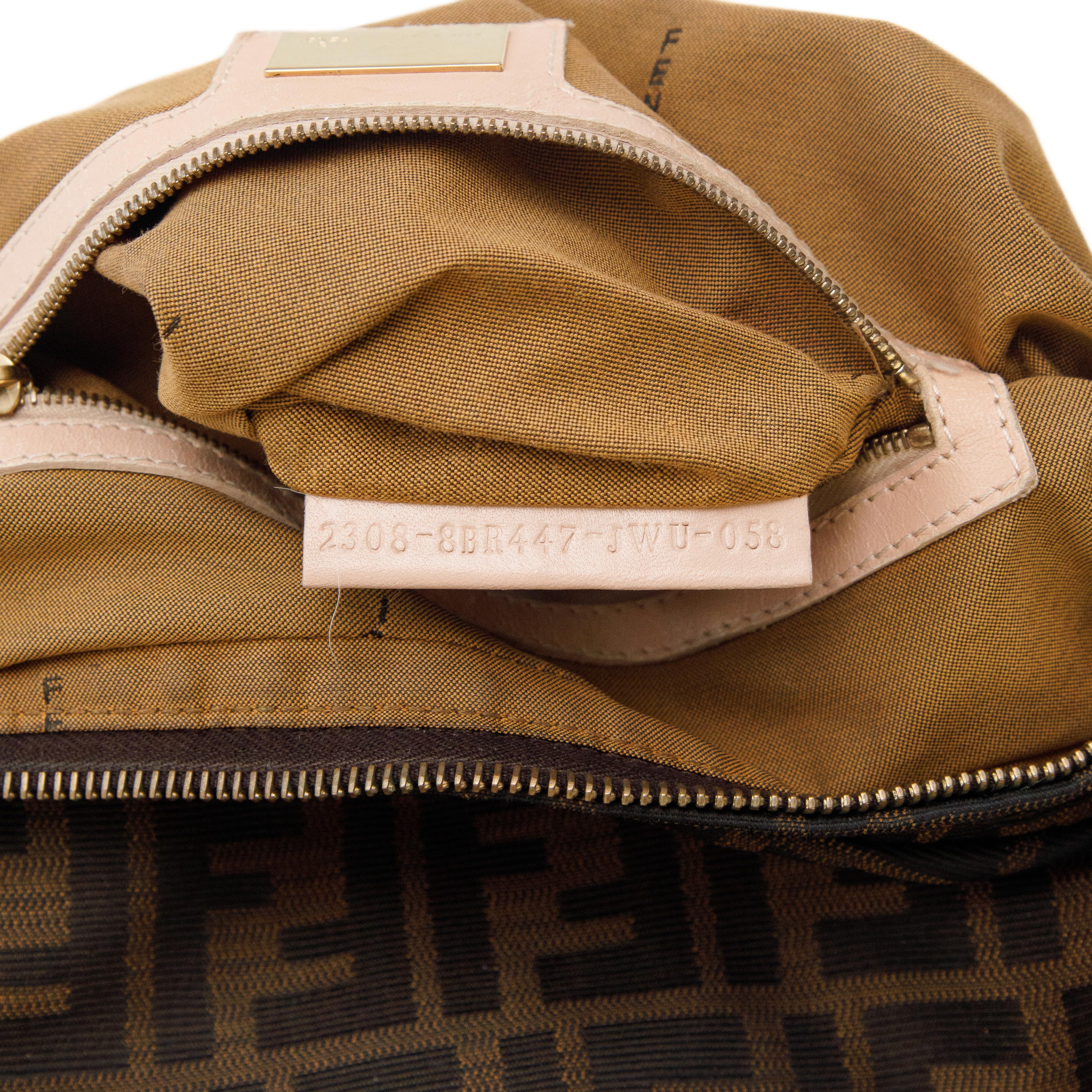 Fendi 2000s Monogram Canvas Hobo Shoulder Bag 5