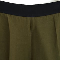Fendi 2012 Pantalon trompette FR36 Lagerfeld Short Flare Oliver Black Pants US27