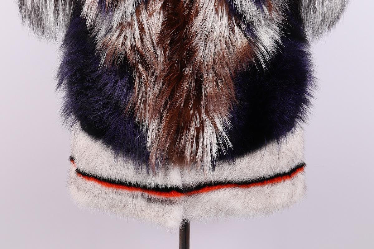 Cappotto in pelliccia di volpe e visone Fendi 2013 in vendita 7