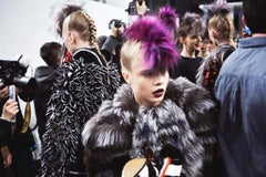 Fendi 2013 fox and mink fur coat