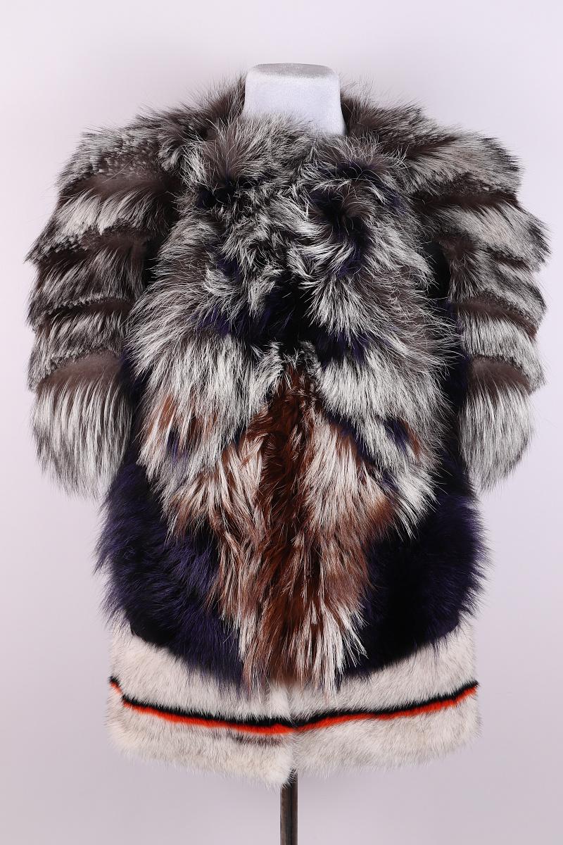 Donna Cappotto in pelliccia di volpe e visone Fendi 2013 in vendita