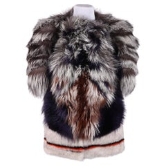 Fendi 2013 fox and mink fur coat