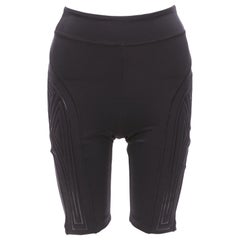 FENDI 2019 FFreedom black neoprene rubber compression biker shorts IT40 S