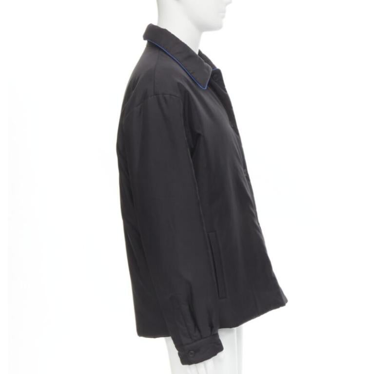 FENDI 2021 Veste réversible 100% soie noire blanche avec logo IT48 M Excellent état - En vente à Hong Kong, NT