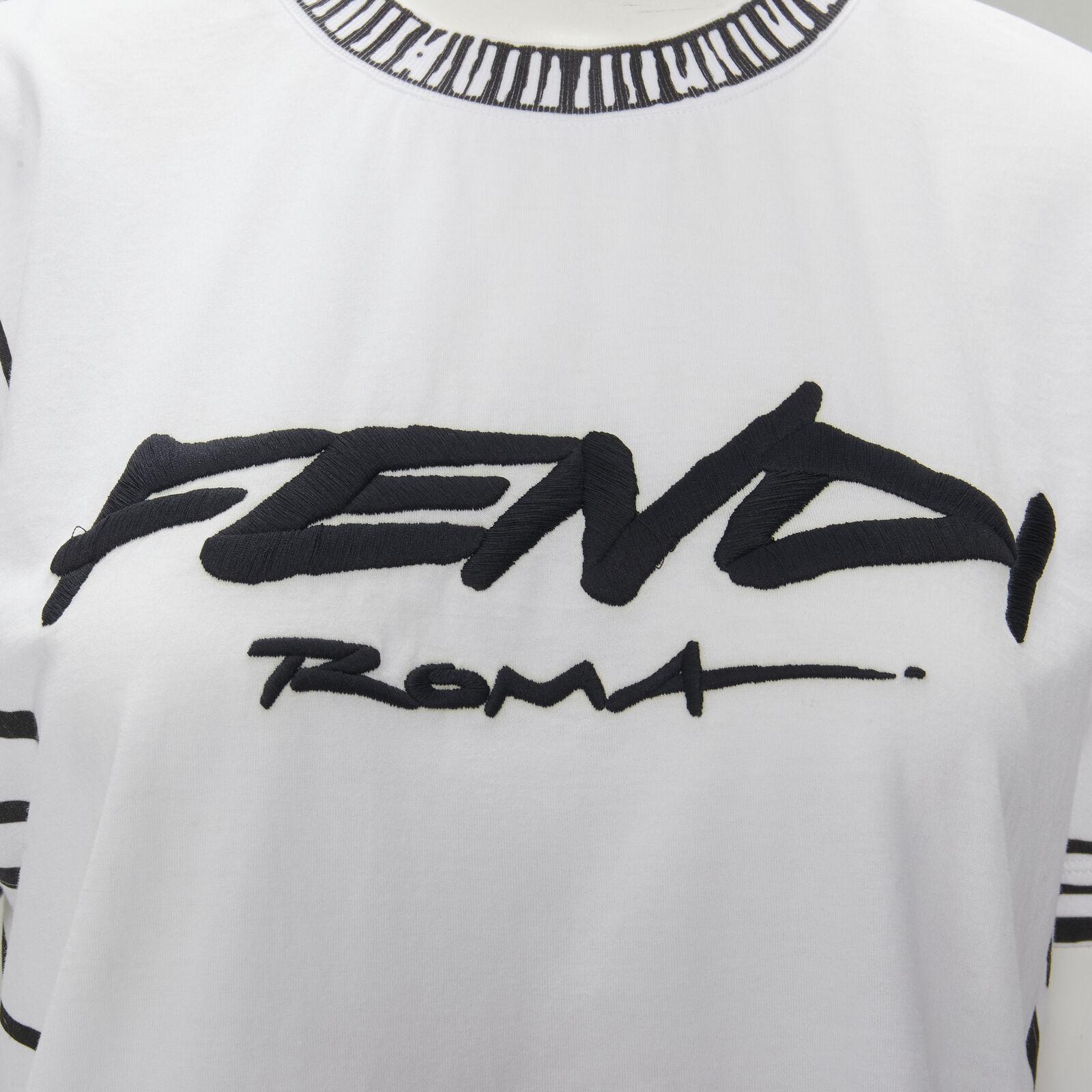 FENDI 2022 Joshua Vides white cotton illustration print logo embroidery tshirt M
Reference: KNLM/A00017
Brand: Fendi
Collection: 2022 Joshua Vide
Material: Cotton
Color: White, Black
Pattern: Solid
Extra Details: Crew neck t-shirt
Made in: