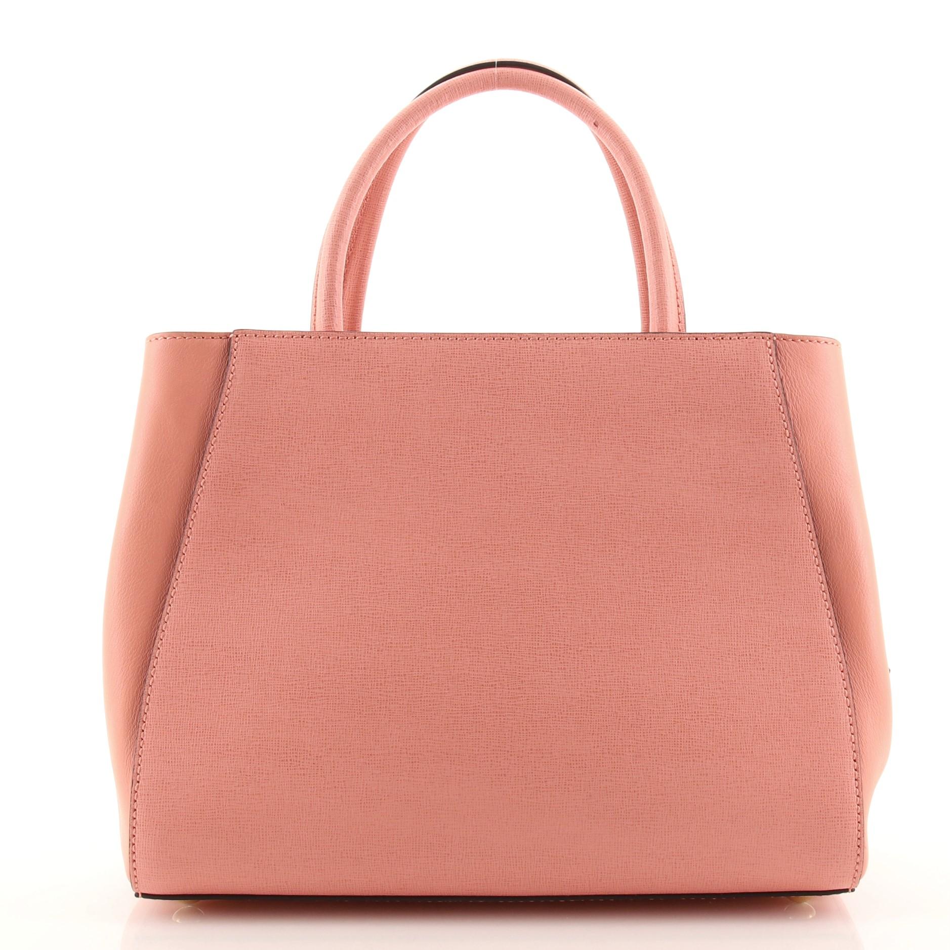 Fendi 2Jours Tasche aus Leder Petite im Zustand „Gut“ in NY, NY