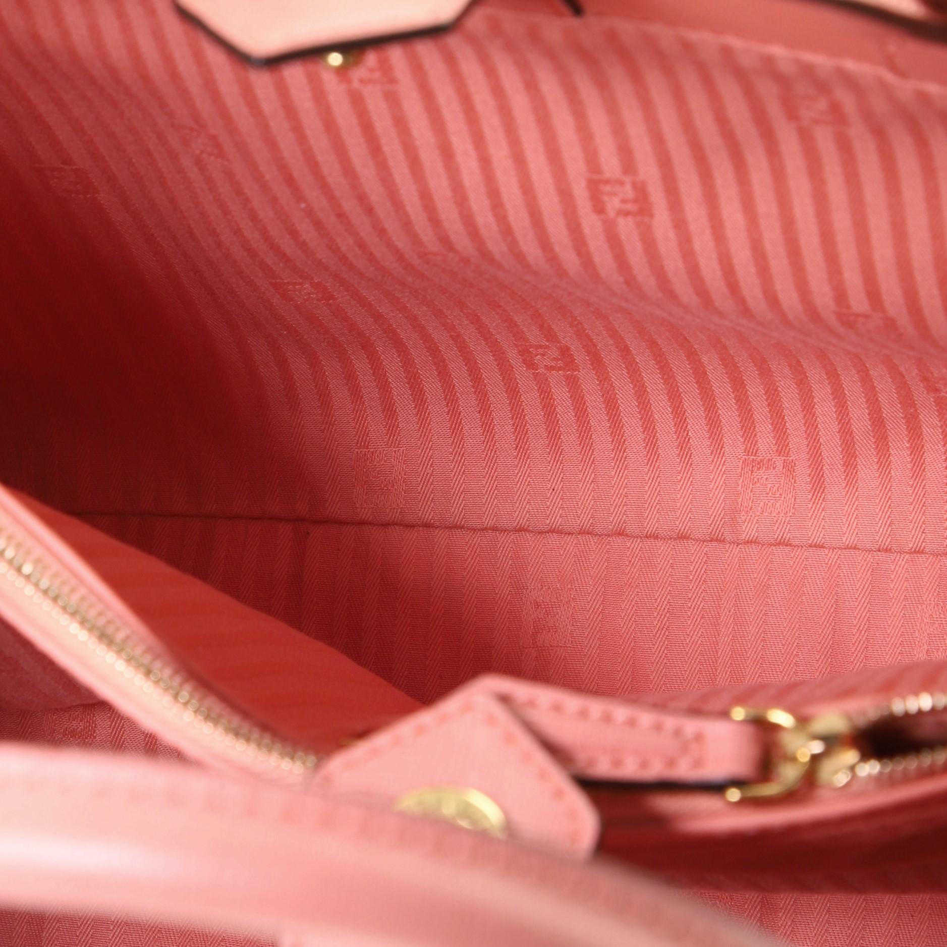 Pink Fendi 2Jours Bag Leather Petite