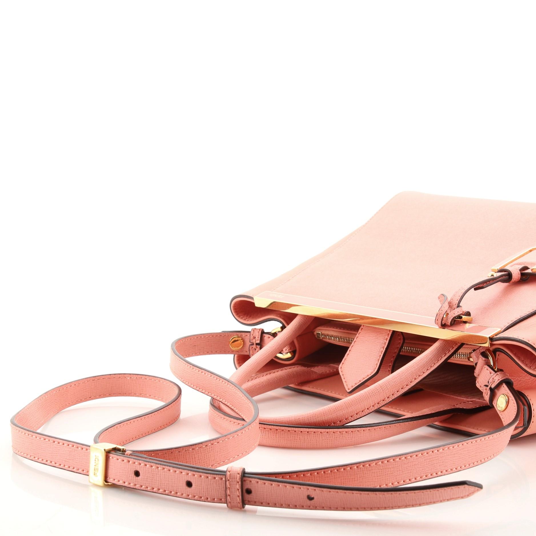 Fendi 2Jours Tasche aus Leder Petite 2