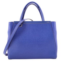 Fendi 2Jours Tasche aus Leder Petite