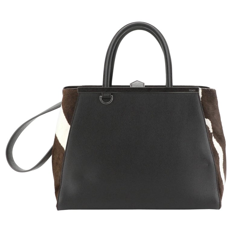 Fendi 2Jours Bag Pony Hair and Leather Large at 1stDibs