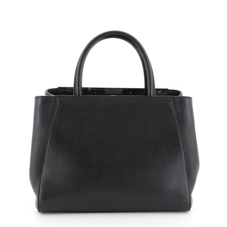 Fendi 2Jours Bag Studded Leather Petite at 1stDibs
