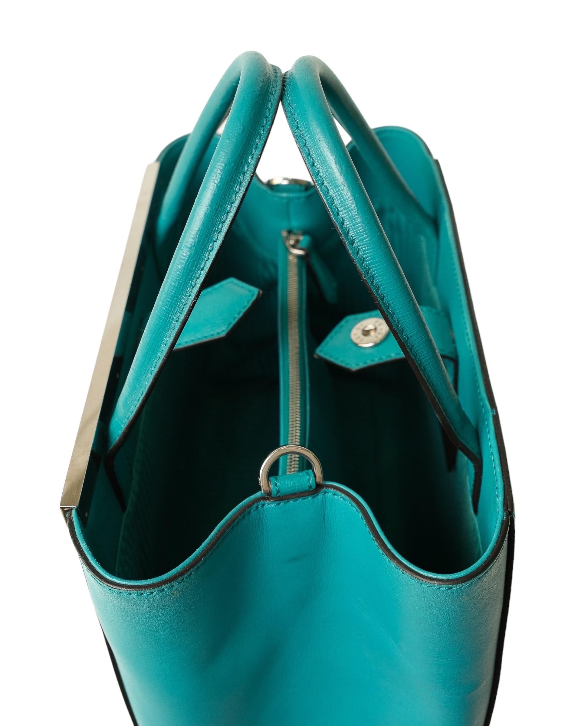 Fendi 2Jours Bag Turchese Borsa Con Tracolla For Sale 7