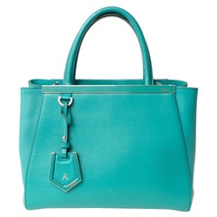 Fendi 2Jours Borsa Turchese Con Tracolla