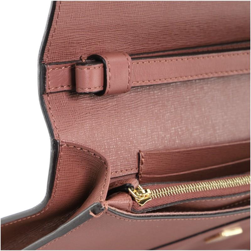 Fendi 2Jours Clutch aus Leder Groß 2
