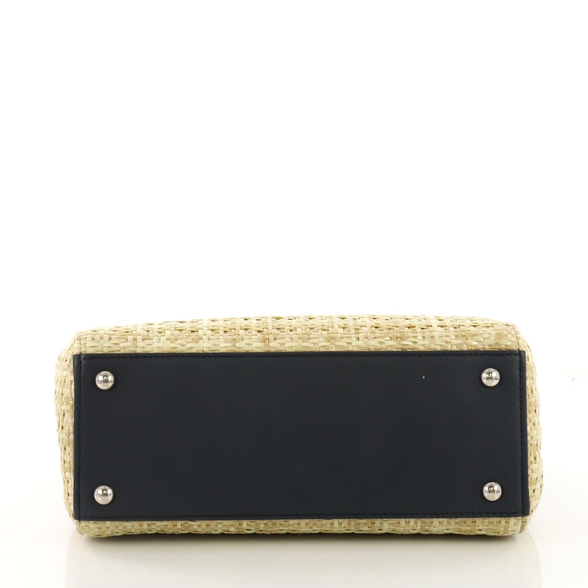 Fendi 2Jours Handbag Straw Petite In Good Condition In NY, NY