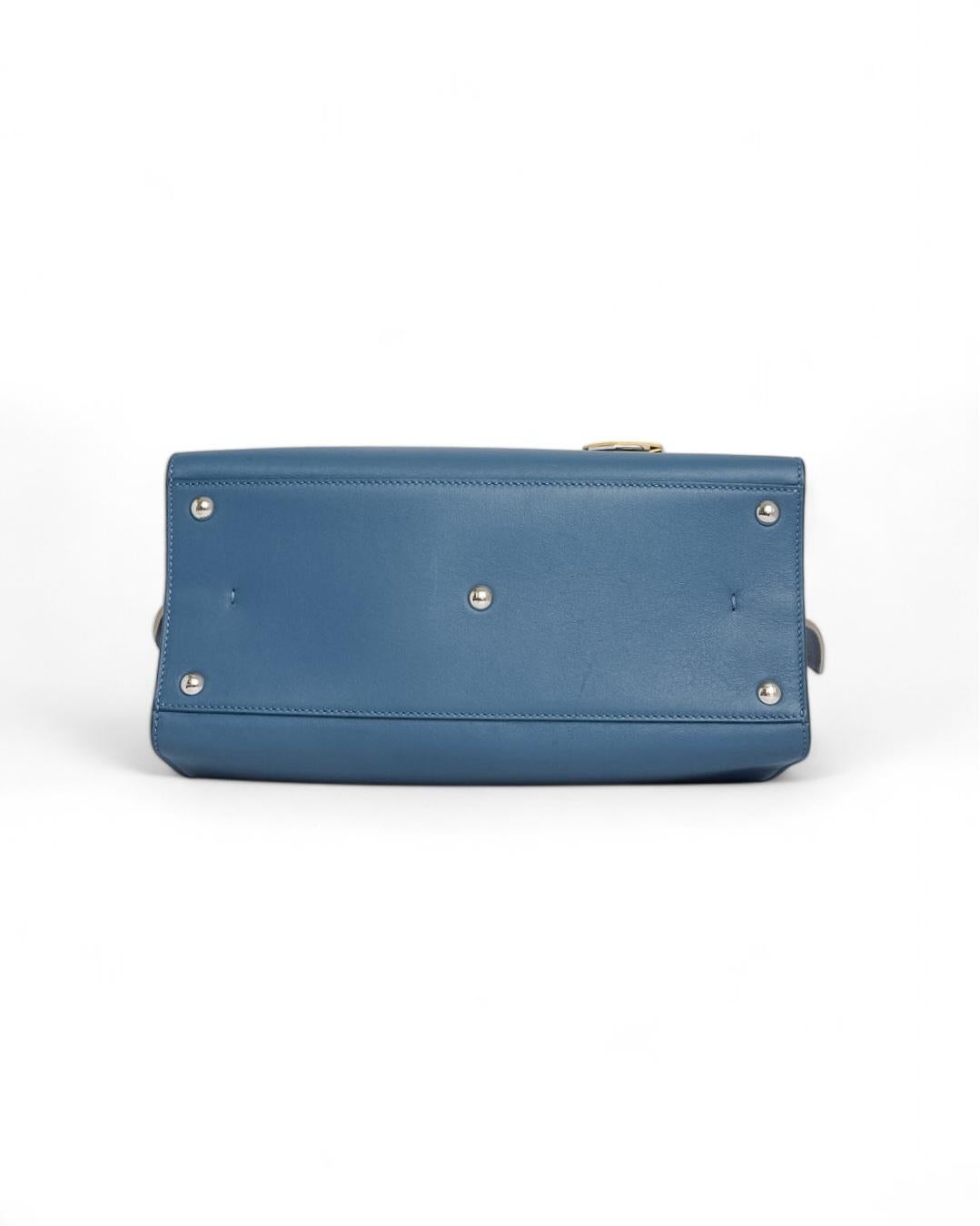 Fendi 3 Jours Medium Bleu céruléen en vente 9