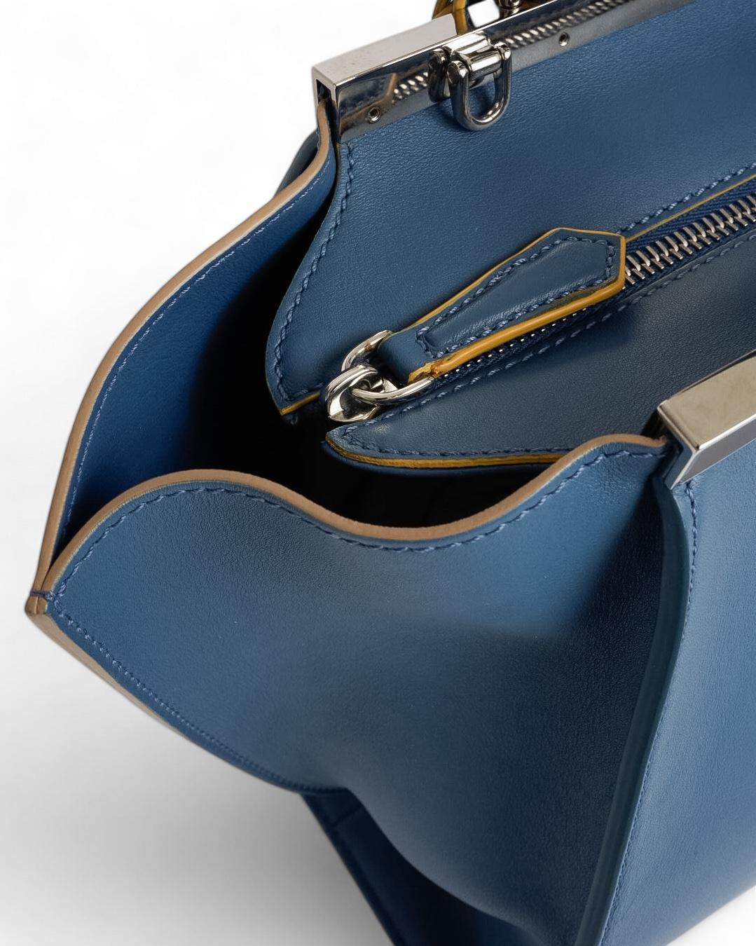 Fendi 3 Jours Medium Bleu céruléen Pour femmes en vente