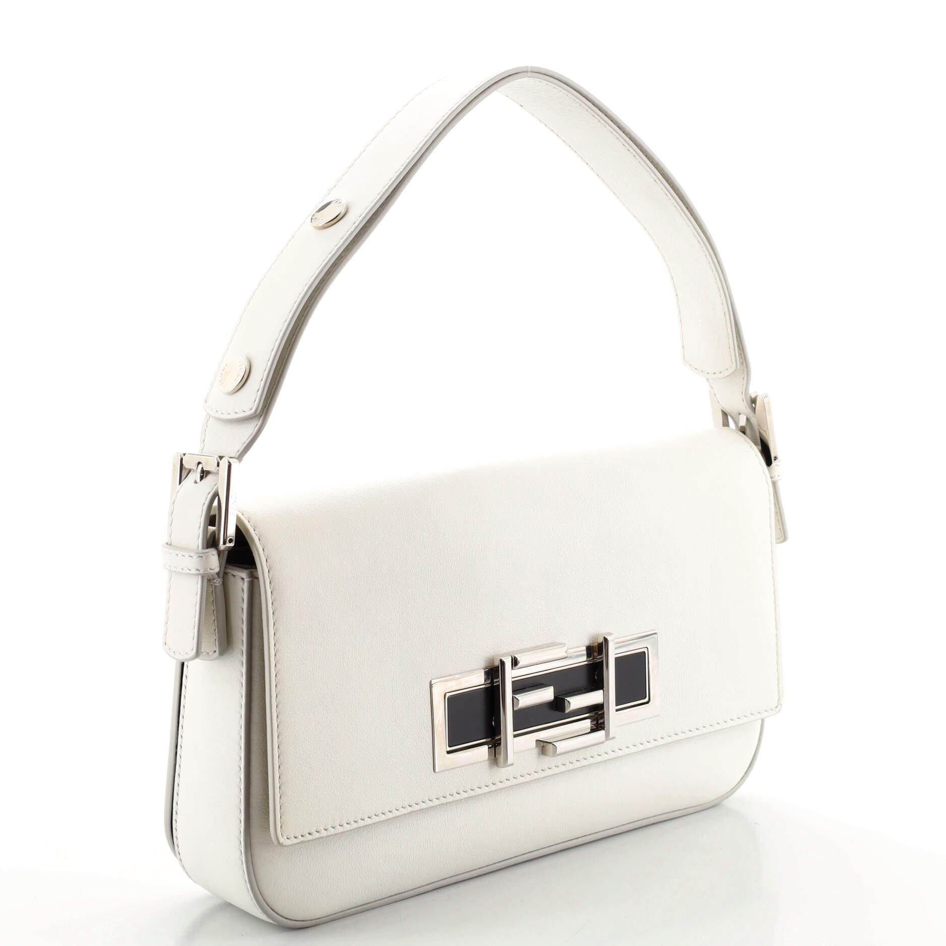 Fendi 3Baguette Umhängetasche aus Kalbsleder (Beige)
