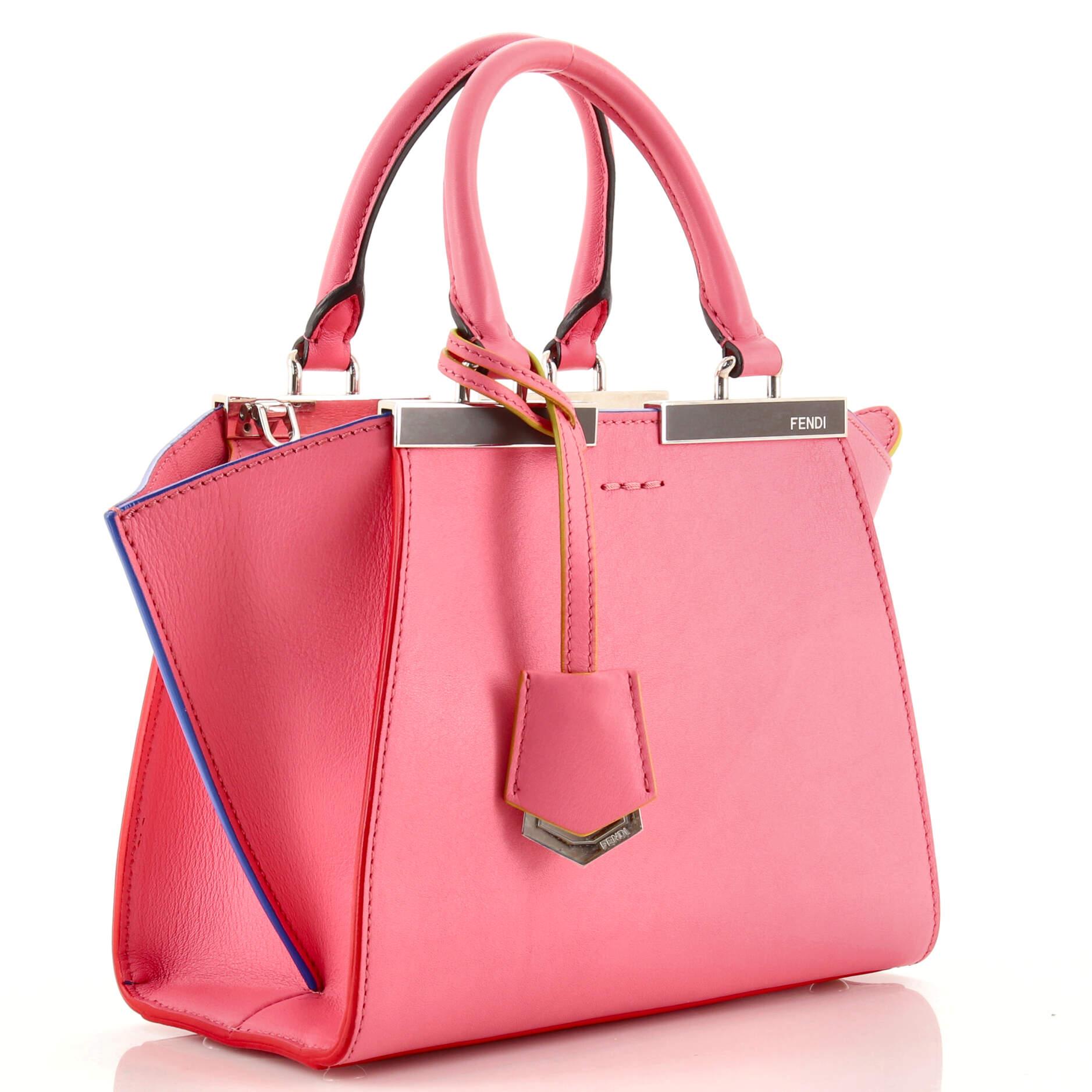 Pink Fendi 3Jours Bag Leather Mini