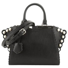 Fendi 3Jours Bag Pearl Embellished Leather Mini