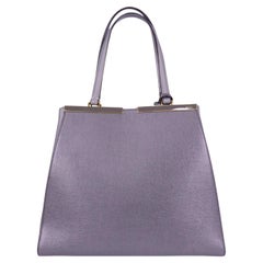 Fendi 3Jours Grey Leather Tote Bag