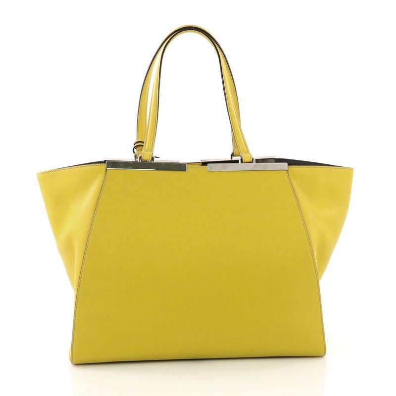 Fendi 3Jours Handbag Leather Large im Zustand „Gut“ in NY, NY
