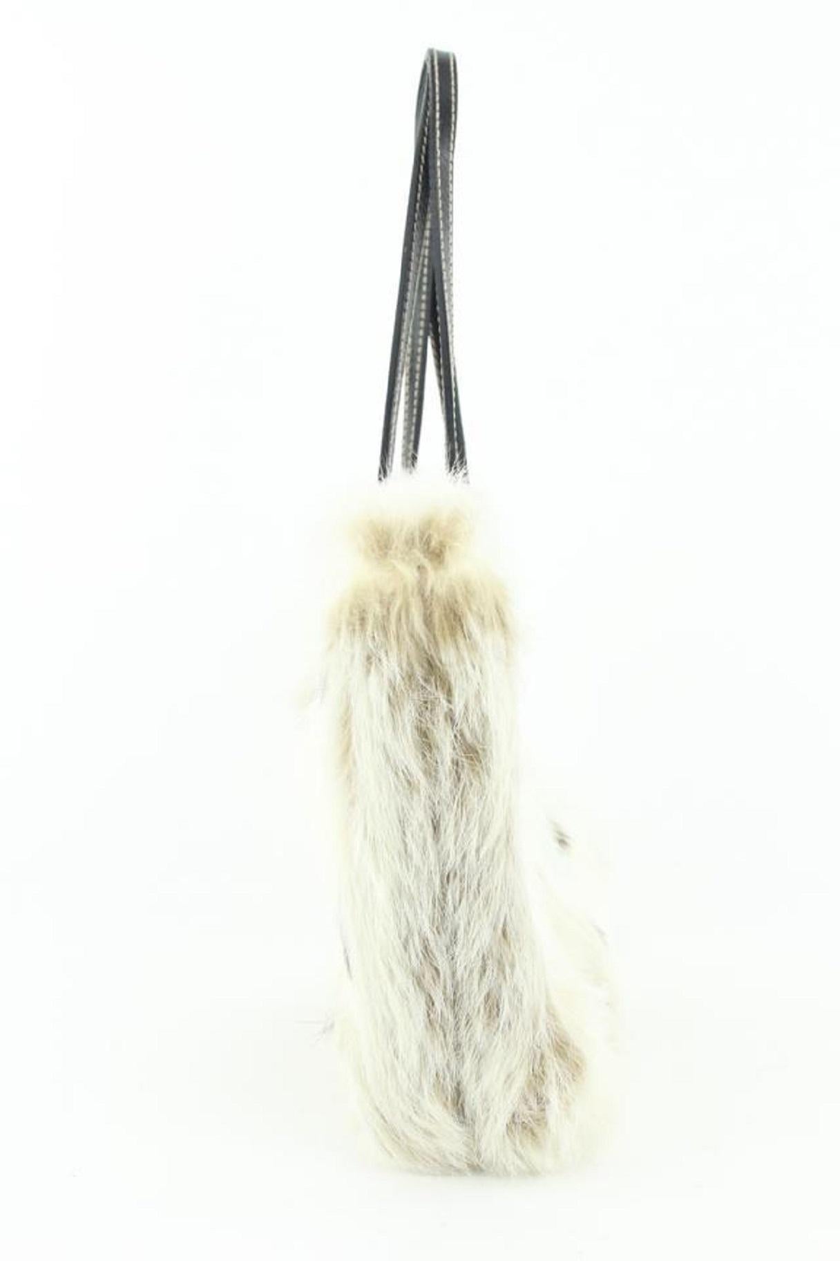 Fendi 8BH056 Fur Roll Shopper Mini Tote Bag 767ff331 5