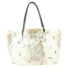Fendi 8BH056 Fur Roll Shopper Mini Tote Bag 767ff331