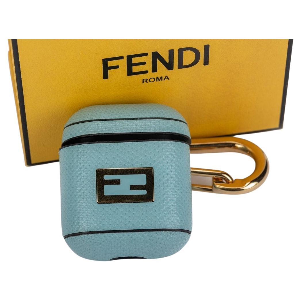 Fendi Air Pod Case Light Blue NIB