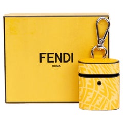 Fendi, Accessories, Fendi Logo Monster Mirror Bag Charm Key Chain Fox Fur  Leather Italy 4jf787