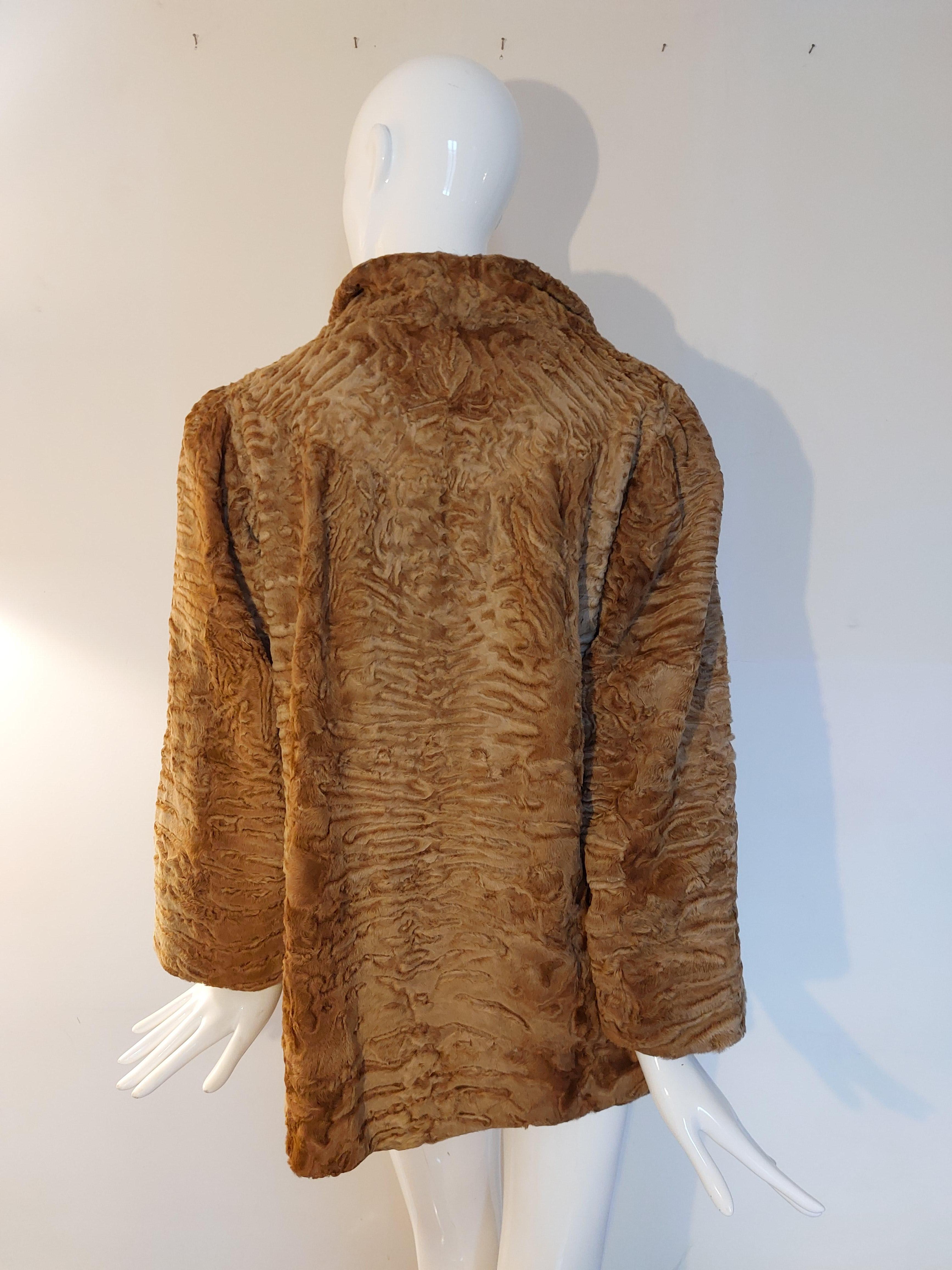 Fendi Alta Moda Fronta Roma by Ciwifurs Leather Fur Animal  Leopard Brown Coat 5