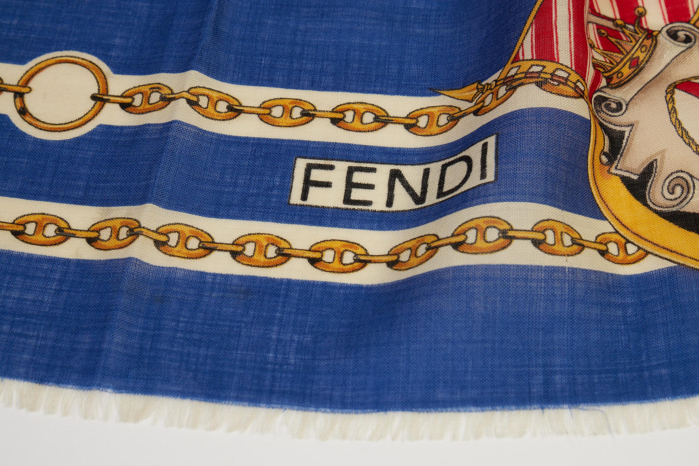 Fendi Amerigo Vespucci Wool Shawl For Sale at 1stDibs | amerigo pucci ...