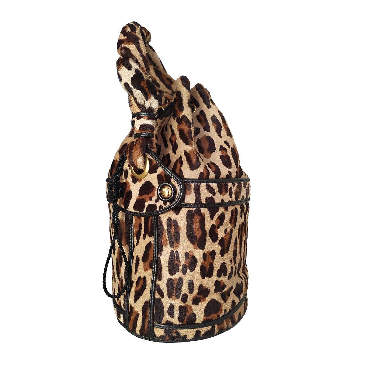 Black Fendi Animalier Handbag For Sale