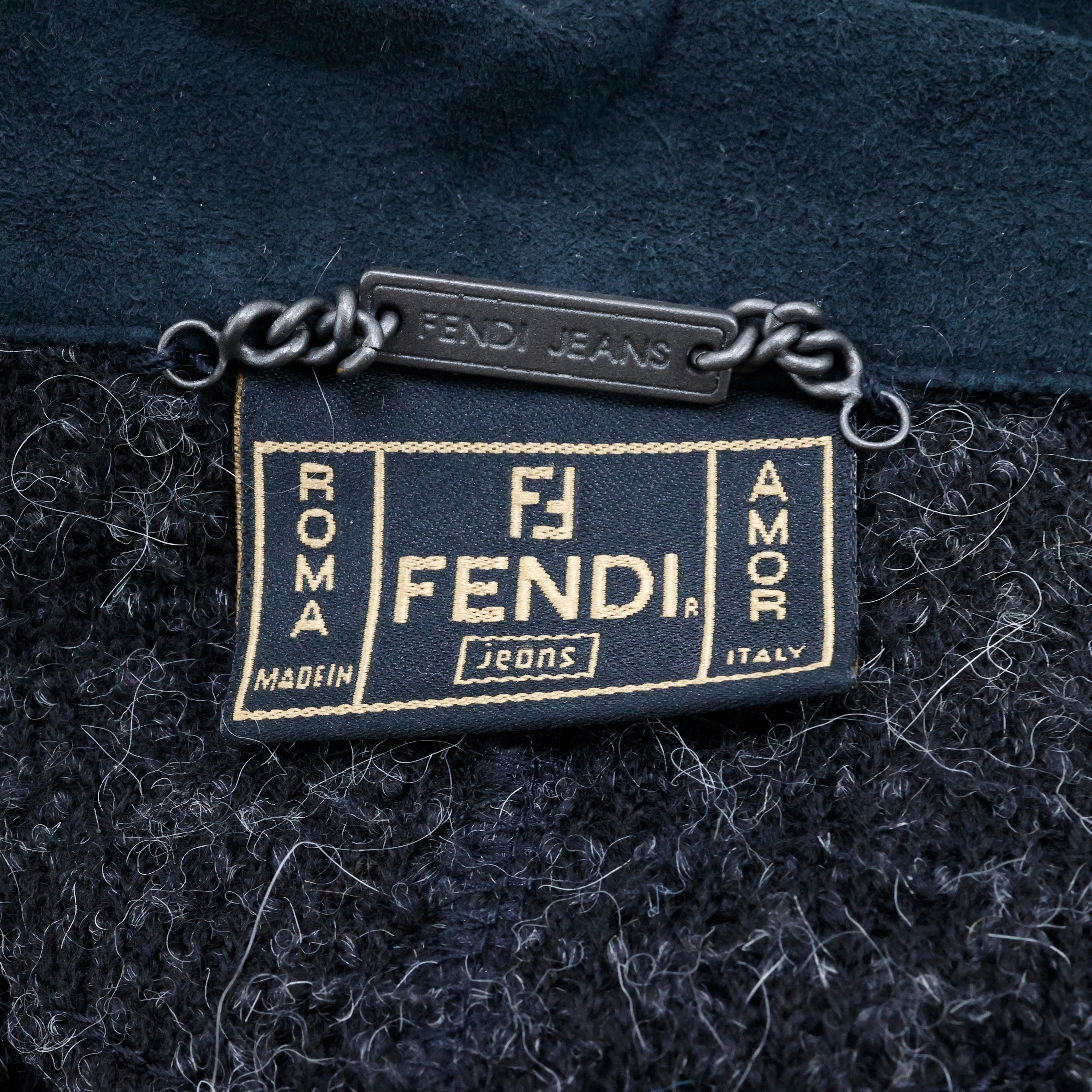 Fendi Anthracite Trench Coat For Sale 1