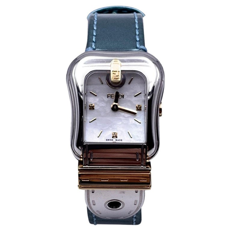 Fendi B. Buckle 3800 L Quartz Wrist Watch Mother of Pearl Dial For Sale at  1stDibs